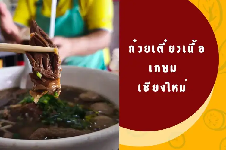 ก๋วยเตี๋ยวเนื้อ เกษม ช้างม่อย: ตำนานเนื้อเปื่อยเชียงใหม่ อิ่มจุก ราคาดี
